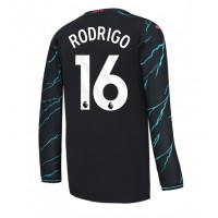 Camisa de time de futebol Manchester City Rodri Hernandez #16 Replicas 3º Equipamento 2023-24 Manga Comprida